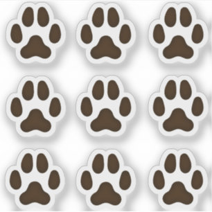 Kleine hond schildert afdrukken zwarte dierlijke t sticker
