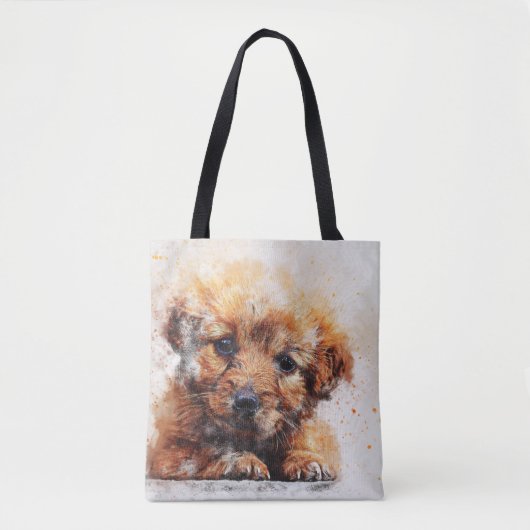 Kleine hond tote bag (Voorkant)