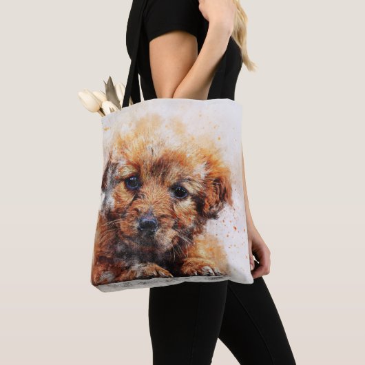 Kleine hond tote bag (Dichtbij)