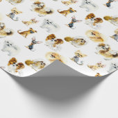 Kleine honden cadeaupapier (Hoek)