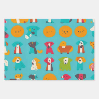 Kleine Honden Inpakpapier Vel