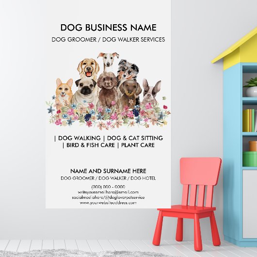 Kleine Honden Ontmoetingsdienst Poster (Kinderkamer 1)