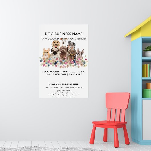 Kleine Honden Ontmoetingsdienst Poster (Kinderkamer 1)