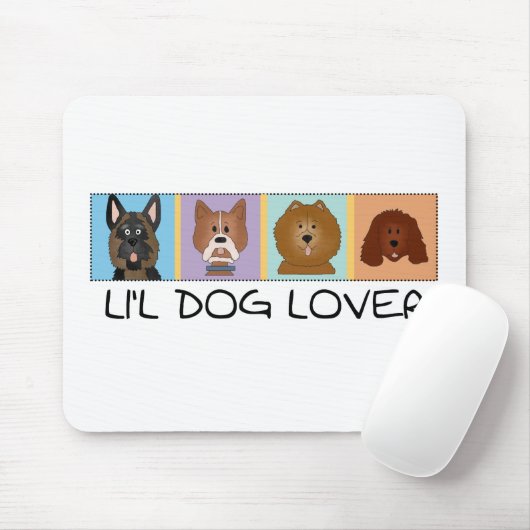 Kleine Hondenliefhebber Tshirts en geschenken Muismat (Met muis)