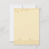 Kleine honing Beer Baby shower Bedankt hier (Achterkant)