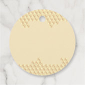 Kleine honing Beer Baby shower Bedankt hier Bedankjes Labels (Achterkant)