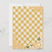 Kleine honing-Beer en bijengeel Baby shower Kaart (Achterkant)