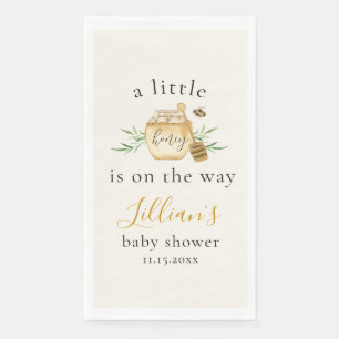 Kleine honing is op komst Bee Baby Shower Servet