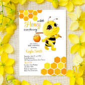 Kleine honing is op weg naar schattig bijenbaby sh kaart