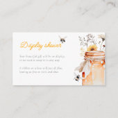 Kleine honing op de weg display douche informatiekaartje (Voorkant)