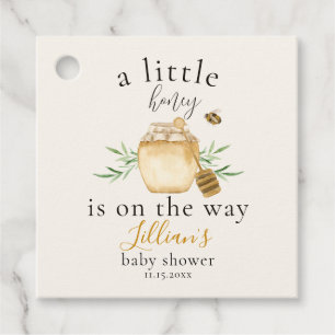 Kleine honing op weg bij baby shower favor tags bedankjes labels