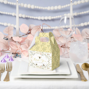 Kleine Honing Wilde Bloem Bij Baby Shower Bedankdoosjes