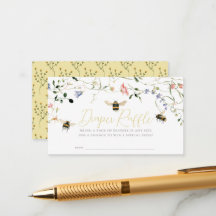 Kleine Honing Wilde Bloem Bij Luiers Raffle Ticket