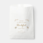 Kleine honingbij on-gelooflijk dankbaar gunst bedankzakje (Voorkant)