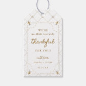 Kleine honingbij onvoorstelbaar dankbaar favoriet cadeaulabel (Voorkant)