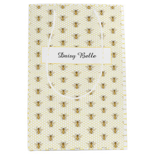 Kleine Honingbij Op Weg Gele Baby Shower Medium Cadeauzakje