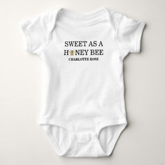 Kleine Honingbij Op Weg Gele Baby Shower Romper