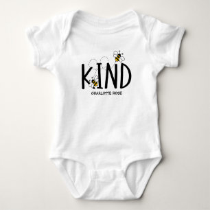 Kleine Honingbij Op Weg Gele Baby Shower Romper