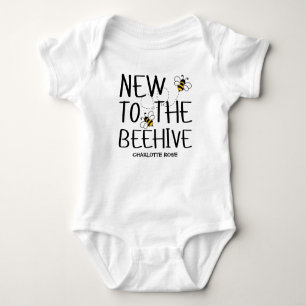 Kleine Honingbij Op Weg Gele Baby Shower Romper