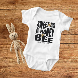Kleine Honingbij Op Weg Gele Baby Shower Romper