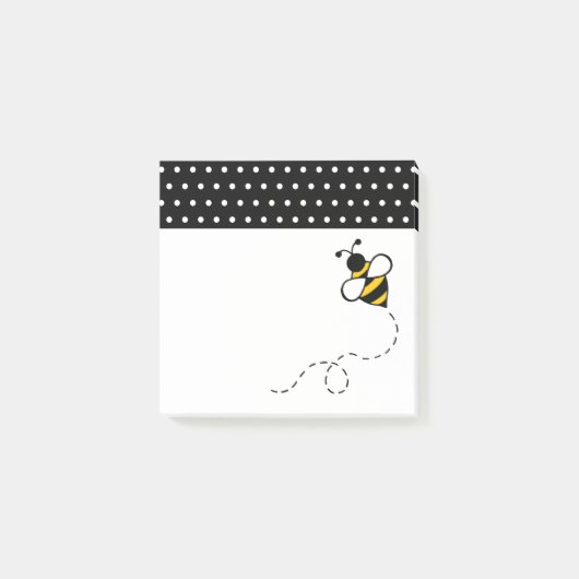 Kleine honingbij Post It Notes cadeau (Voorkant)
