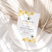 Kleine honingbijen Baby shower hommel Kaart