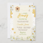 Kleine honingbloem — mama om Baby shower te worden Kaart (Voorkant)