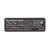 Kleine honinghoningvoeding werkt donkergrijs etiket (Voorkant)