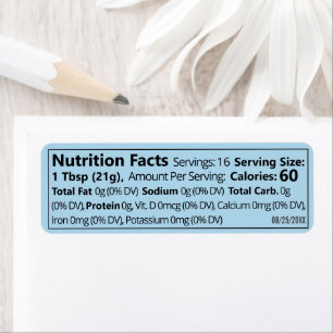 Kleine honingvoeding Blauw product Etiket