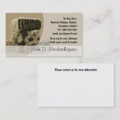 Kleine hooibalstapel visitekaartje (Voorkant / Achterkant)