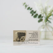 Kleine hooibalstapel visitekaartje (Staand voorkant)