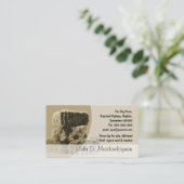 Kleine hooibalstapel visitekaartje (Staand voorkant)