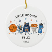 Kleine Hooper Gepersonaliseerde Versiering Keramisch Ornament (Voorkant)