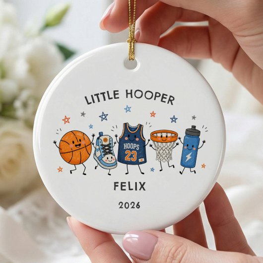 Kleine Hooper Gepersonaliseerde Versiering Keramisch Ornament