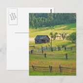 Kleine houten schuur op briefkaart van boerderij (Voorkant / Achterkant)