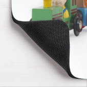 kleine houten trein muismat (Hoek)