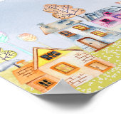 Kleine huislandschap poster (Hoek)