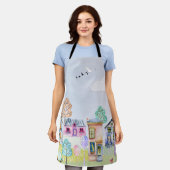 Kleine huislandschap schort (Gedragen)