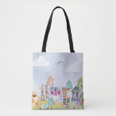 Kleine huislandschap tote bag (Voorkant)