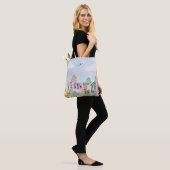 Kleine huislandschap tote bag (Op model)
