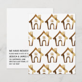 Kleine huizen die we hebben verplaatst, gouden en  kaart (Voorkant / Achterkant)
