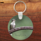Kleine Hummingbird Button Sleutelhanger (Voorkant)