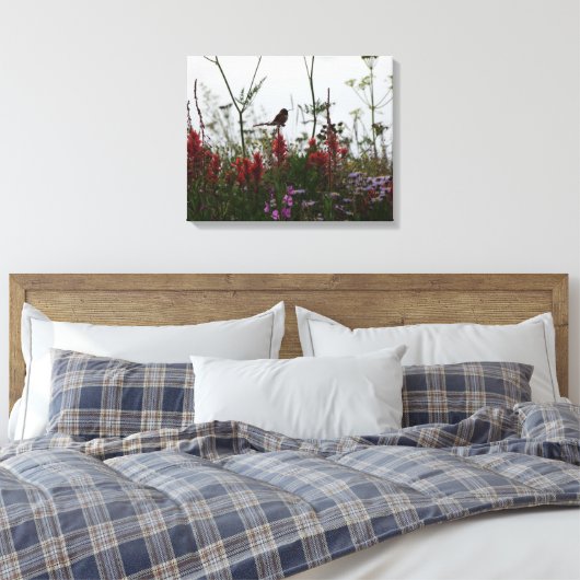 kleine Hummingvogel Canvas Afdruk (Insitu (Slaapkamer))