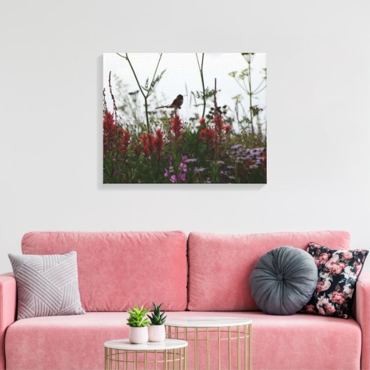 kleine Hummingvogel Canvas Afdruk (Insitu (Woonkamer))