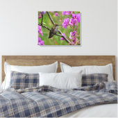 kleine Hummingvogel Canvas Afdruk (Insitu (Slaapkamer))