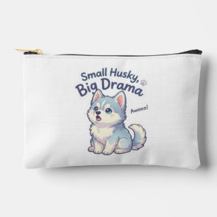 Kleine Husky Grote Drama Grappige Puppy Etui