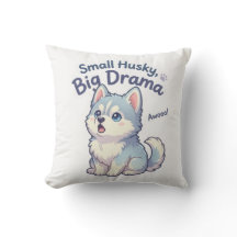 Kleine Husky Grote Drama Grappige Puppy