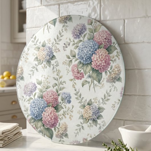 Kleine Hydrangeabloemen Snijplank