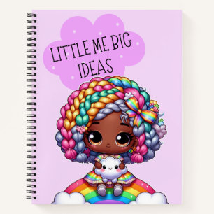 Kleine Ik Grote Ideeën - Schattigee Chibi Meisje P Notitieboek