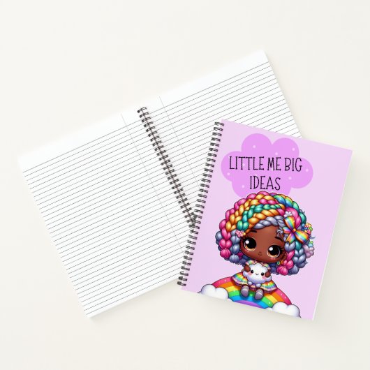 Kleine Ik Grote Ideeën - Schattigee Chibi Meisje P Notitieboek (Binnen)